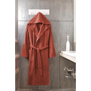 Халат с качулка DOGA - Керемида Халат с качулка DOGA - Керемида