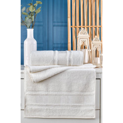 Луксозна хавлиена кърпа 50х90 см. Крем