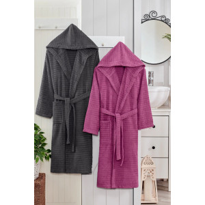 Промо сет Хавлиени халати - Пепел и Сиво Промо сет Хавлиени халати - Пепел и Сиво