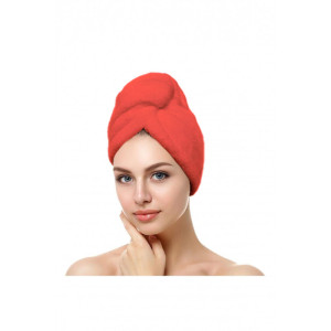 Коралова кърпа за глава с копче - 100% Памук Коралова кърпа за глава с копче - 100% Памук