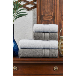 4 броя кърпи VENDY 50х90 см. и 70х140 см. - кафе