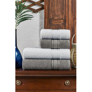 4 броя кърпи VENDY 50х90 см. и 70х140 см. - кафе 4 броя кърпи VENDY 50х90 см. и 70х140 см. - кафе