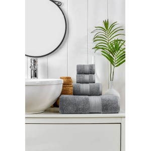 Луксозен комплект кърпи Moon - сиво Луксозен комплект кърпи Moon - сиво