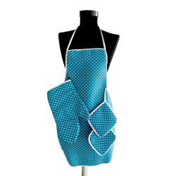 Модерна кухненска престилка с 3 ръкохватки - Петрол