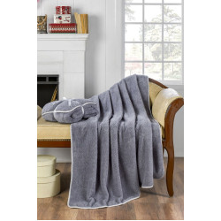 Меко и топло одеяло в сиво - Уелсофт