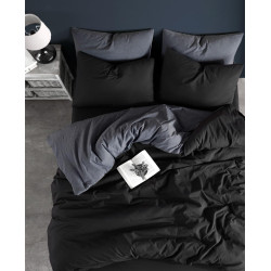 Спално бельо за единично легло Gray/Black