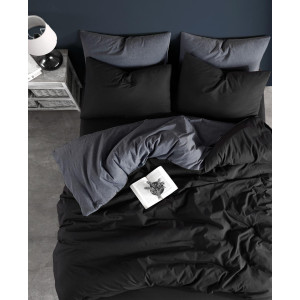 Спално бельо за единично легло Gray/Black