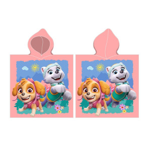 Универсално памучно пончо за плаж Paw Patrol Peach Универсално памучно пончо за плаж Paw Patrol Peach