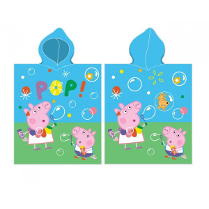 Универсално памучно пончо за плаж Peppa Pig's Family Универсално памучно пончо за плаж Peppa Pig's Family