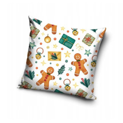 Възглавница с коледна украса