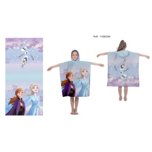 Детско пончо Ана и Елза