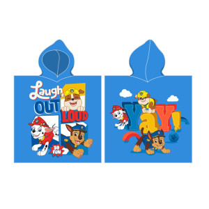 Детско пончо за плаж Пес Патрул