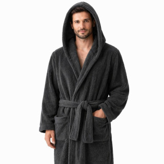 Халат от бамбук в скандинавски стил Антрацит - S/M