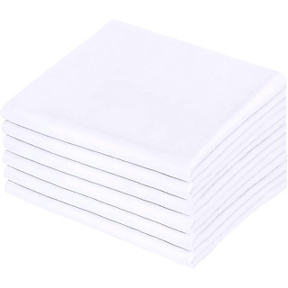 Промо пакет бели калъфки за възглавница - 6 броя