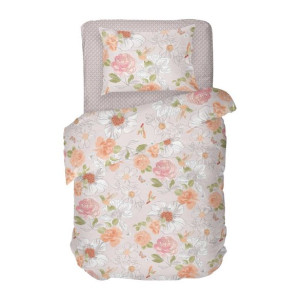 Единичен спален комплект Розова градина