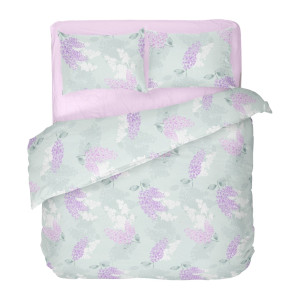 Двоен спален комплект Люляци - Ранфорс