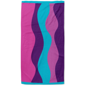 Голяма плажна кърпа в лилаво 90/170 Голяма плажна кърпа в лилаво 90/170