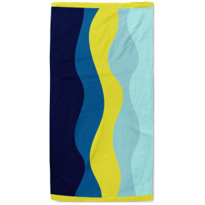 Голяма плажна кърпа в синьо 90/170 Голяма плажна кърпа в синьо 90/170