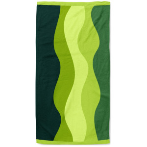 Голяма плажна кърпа в зелено 90/170 Голяма плажна кърпа в зелено 90/170