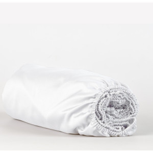 Памучен чаршаф с ластик 160х200х25 см. - Сатен