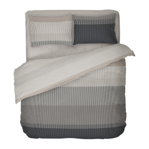 Двоен спален комплект в кафяво Нептун - Ранфорс