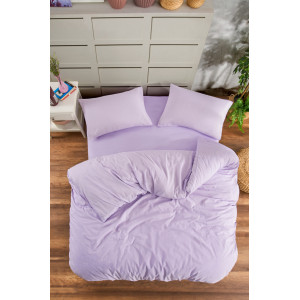 Лилав двоен спален комплект - Ранфорс