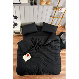 Единичен спален комплект Черно - Ранфорс Единичен спален комплект Черно - Ранфорс