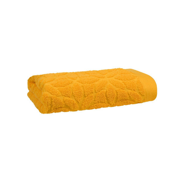 Памучна Хавлиена кърпа Лео релефна 50х80 Yellow