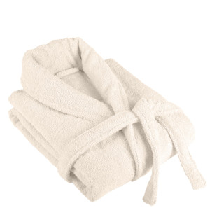 Кафяв халат с яка S/M - 100% Памук  Кафяв халат с яка S/M - 100% Памук