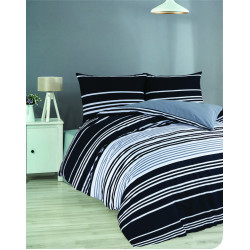 Спален комплект с олекотена завивка - Черни линии