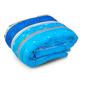 Микрофибърна олекотена завивка Сини топки