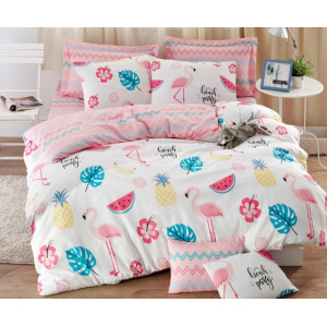 Двоен спален комплект Flamingo - Ранфорс