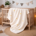 Меко бебешко одеяло с цветенца Уелсофт Меко бебешко одеяло с цветенца Уелсофт
