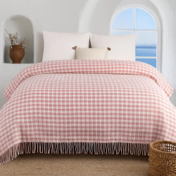 Памучно одеяло в розово 150х210 см.