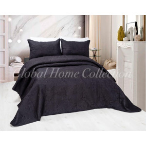 Черна кувертюра с калъфка Apollonia - 160х220 см.