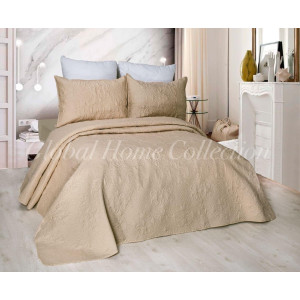 Кувертюра с калъфка Apollonia - 160х220 см. - Сламено