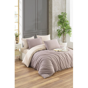 Двоен спален комплект Крем и Капучино - Ранфорс Двоен спален комплект Крем и Капучино - Ранфорс