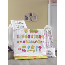 Бебешки спален комплект Математика Ранфорс