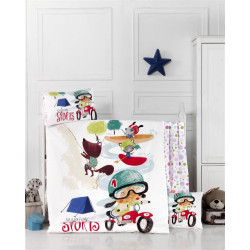 Бебешки спален комплект Травъл Ранфорс