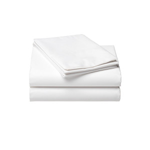 100% памучен долен чаршаф, бял 230/260