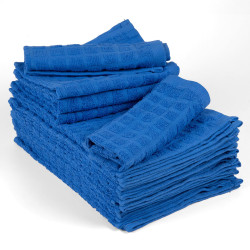 ПРОМО 10 броя кърпи ХИТ Синьо - 30х30 см.