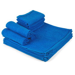 ПРОМО 10 броя кърпи ХИТ Синьо - 25х25 см.