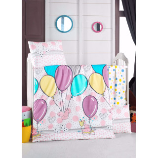 Спален комплект за бебе Птичета с балони