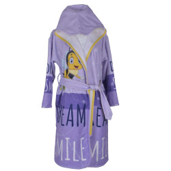 Детски лилав халат Bees