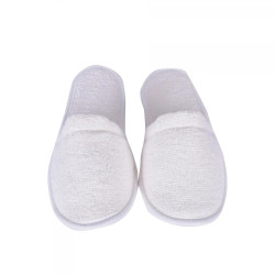 Универсални хавлиени чехли от памук White