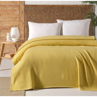 Покривало за легло в жълто Памук 150х240 см. 