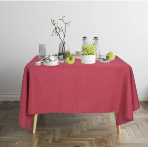 Покривка за квадратна маса Тринити в бордо 150х150 см. 