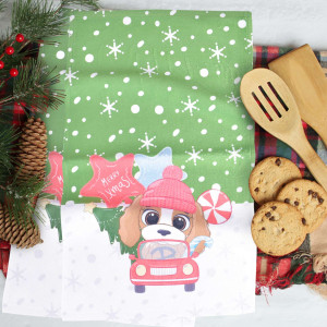 Кърпа за коледа Dog 30х50