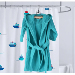 Детски халат Дино М - тюркоаз Детски халат Дино М - тюркоаз