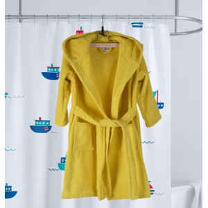 Детски халат Лъв S - жълт